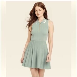 #111 ​MSRP $35 NWOT A NEW DAY TEAL TENNIS TANK SWEATER DRESS ♡ SIZE S ♡
